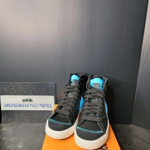 Size 7.5 - Nike Blazer Mid '77 Black Aqua 2022